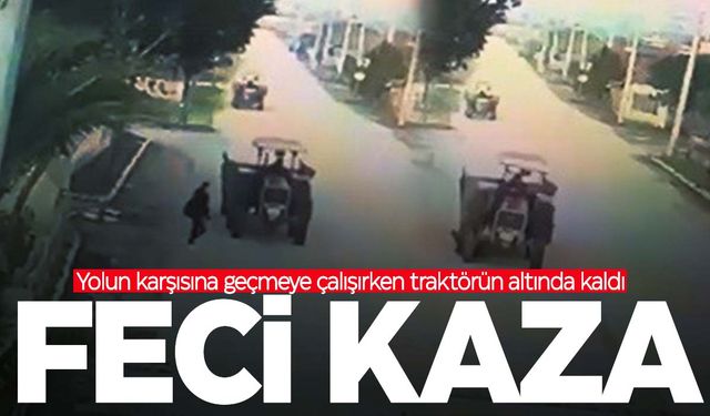 Manisa’da traktör lise öğrencisinin üzerinden geçti… Kaza kameralara yansıdı!