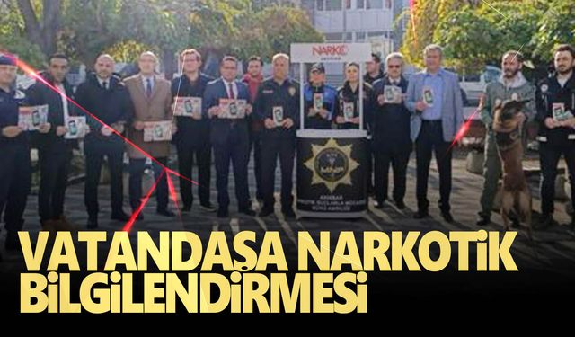 Manisalı vatandaşlar narkotik konusunda bilgilendirildi