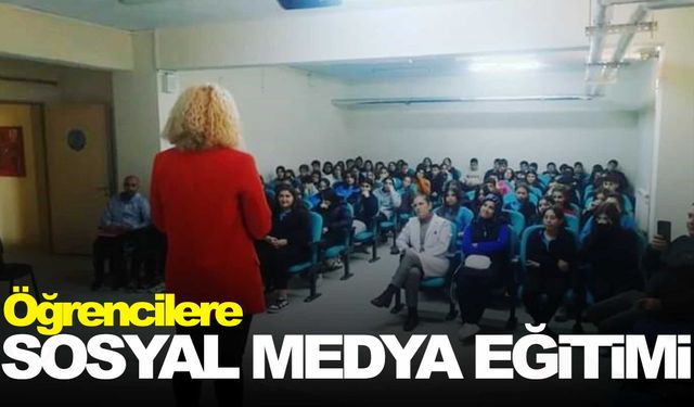 Öğrencilere sosyal medya kullanımı anlatıldı