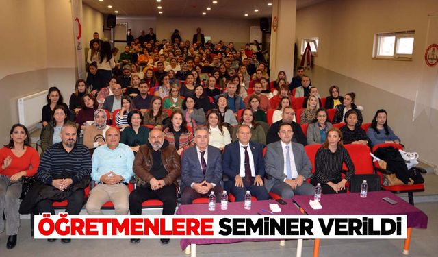 Öğretmenlere “Uluslararası projelerin mantığı” semineri verildi