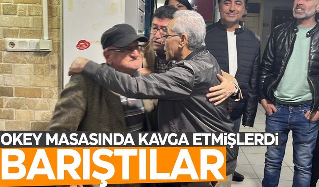 Okey masasında ıstakalı kavga gündem olmuştu… O dedeler barıştı!