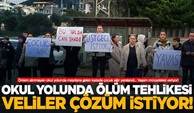 İzmir'de okul yolunda ölüm tehlikesi… Veliler çözüm istiyor!