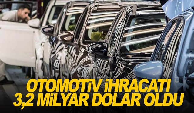 Otomotiv ihracatı kasımda yüzde 10 artışla 3,2 milyar dolar oldu