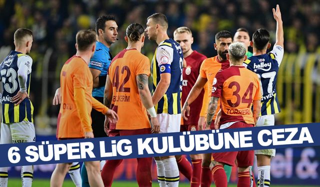 PFDK'den 6 Süper Lig kulübüne ceza