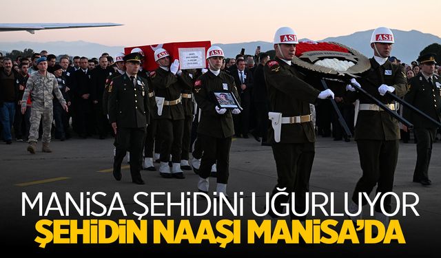 Şehit Enis Budak'ın naaşı Manisa'da