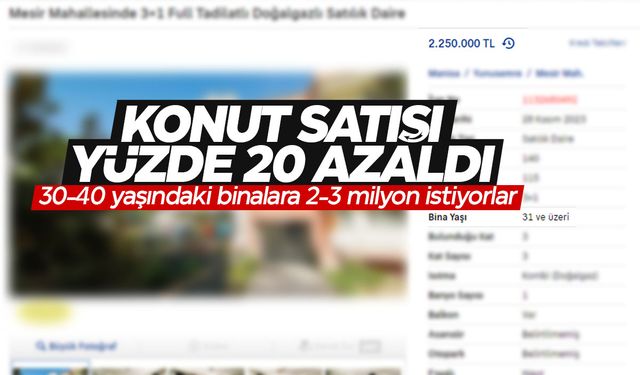 Türkiye genelinde Kasım ayında kaç konut satıldı? Konut satışları düştü mü?