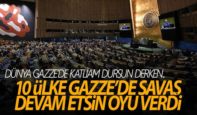 Dünya "Gazze'de katliam dursun" dedi, 10 ülke saldırıların devamını istedi