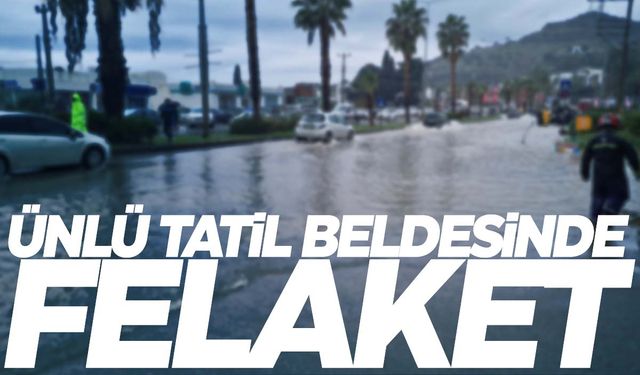 Ege’nin ünlü tatil beldesi resmen felaketi yaşadı!