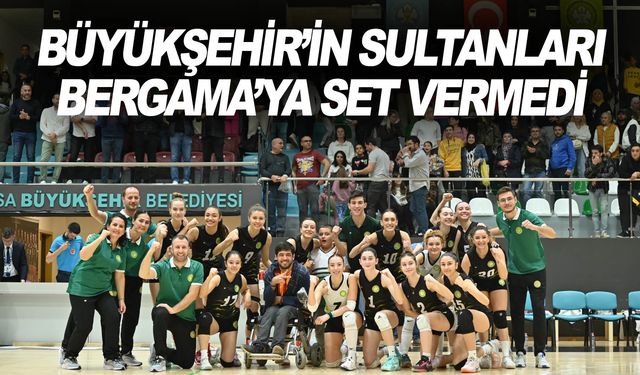 Voleybolun sultanları Bergama’yı 3-0 yendi