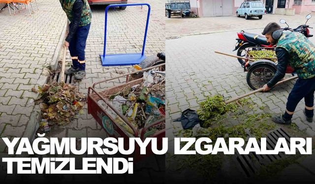 Altıeylül ve Kurtuluş mahallelerinin yağmursuyu ızgaraları temizlendi