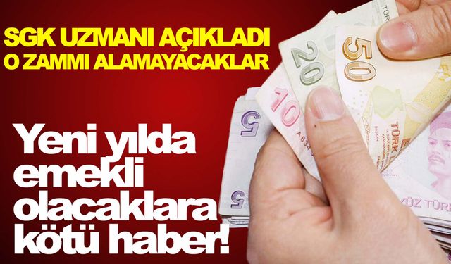 Yeni yılda emekli olacaklara kötü haber!