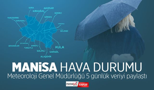 Yeni yılda hava durumu… Manisa’da hava nasıl olacak? 5 günlük tahmin