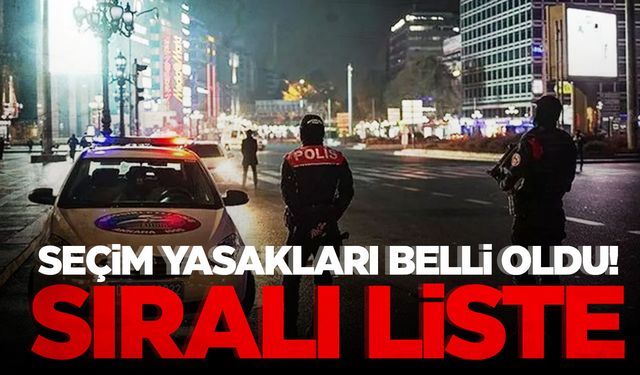 YSK, yerel seçim günü uygulanacak yasakları belirledi… Yerel seçim yasakları nelerdir?