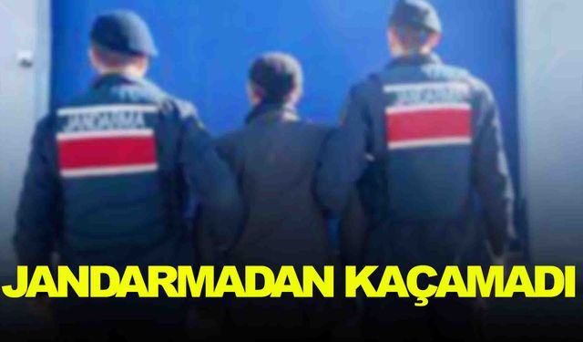 20 yıl 6 ay hapis cezası olan şahsı jandarma yakaladı!