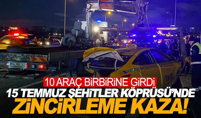 3 ayrı zincirleme kaza! 10 araç birbirine girdi