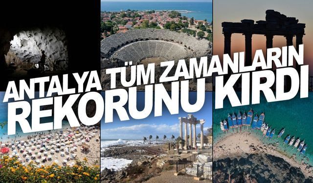 Antalya, 2023'te 15 milyon 689 bin 258 yabancı turist ağırladı