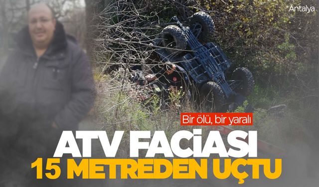 ATV kazası... 15 metreden uçtu!