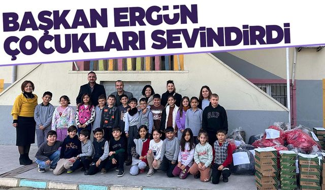 Başkan Ergün’den öğrencilere karne hediyesi