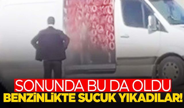 Görüntüler gündem oldu… İç dış sucuk yıkama!