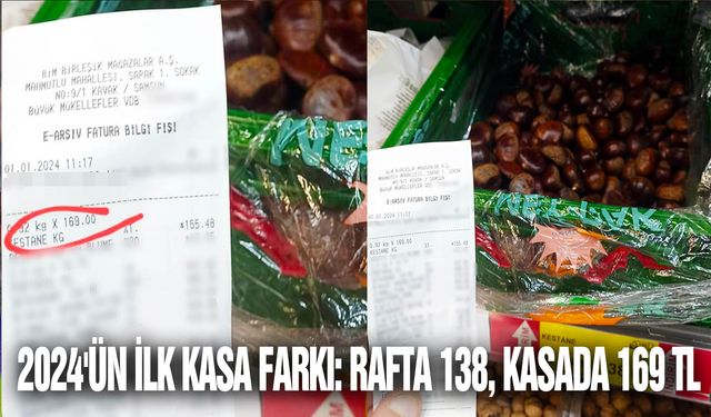 2024'ün ilk kasa farkı: Rafta 138, kasada 169 TL