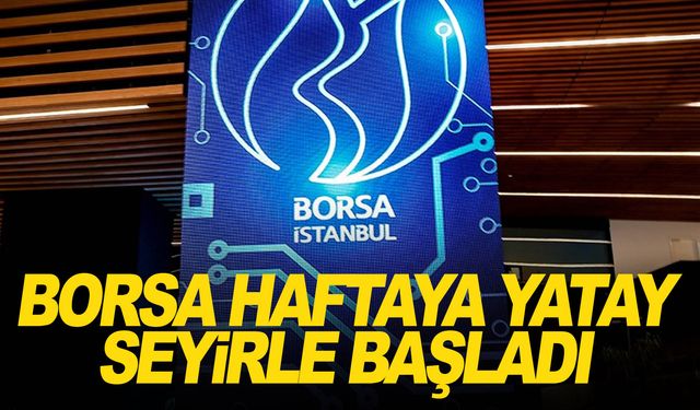 Borsa haftaya 7.996,10 puandan başladı