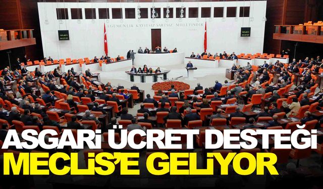 Asgari ücret desteği… Bu hafta Meclis’e sunulması bekleniyor!