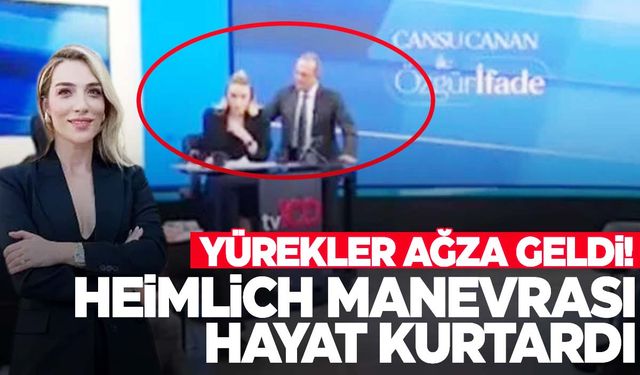 Canlı yayında ölümden döndü! Sunucu Cansu Özgen’i heimlich manevrasıyla kurtardılar