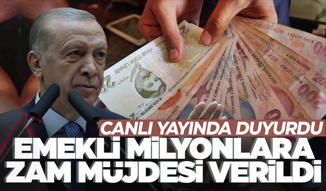 Cumhurbaşkanı Erdoğan duyurdu… Milyonlarca emekliye müjde!