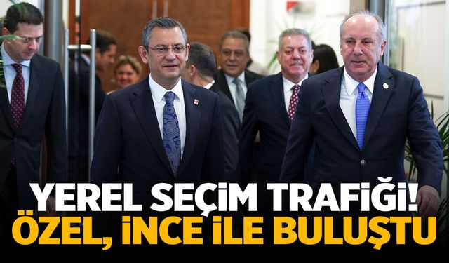 CHP lideri Özel, Memleket Partisi Genel Başkanı İnce ile bir araya geldi