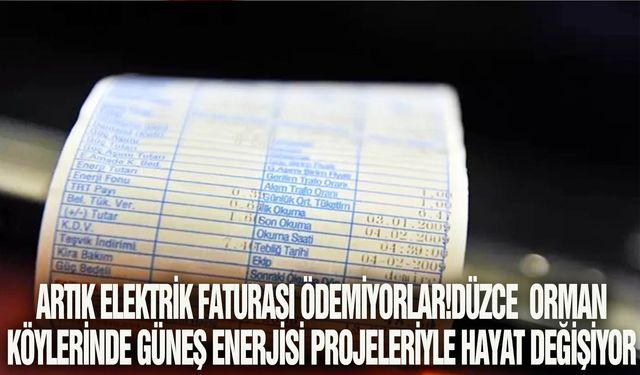 Artık Elektrik Faturası Ödemiyorlar! Orman köylerinde güneş enerjisi projeleriyle hayat değişiyor