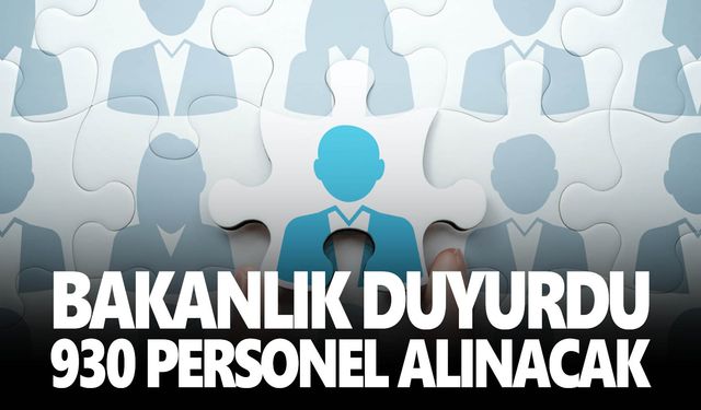 930 sözleşmeli personel istihdam edilecek