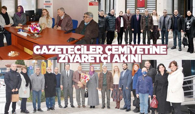 Gazeteciler Cemiyeti’ne ziyaretçi akını