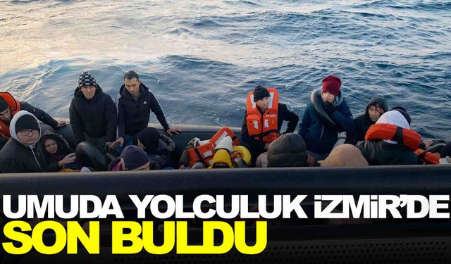 Göçmenlerin yasa dışı Avrupa yolculuğu İzmir'de bitti