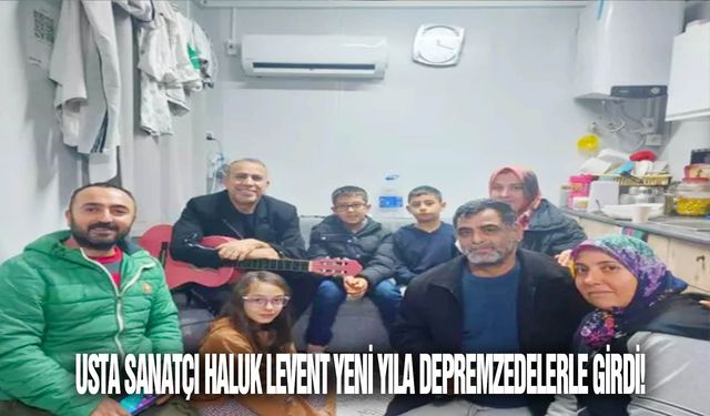 Usta sanatçı Haluk Levent yeni yıla depremzedelerle girdi!