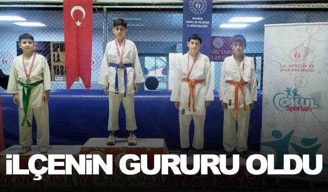 Sarıgöllü karateci ilçenin gururu oldu