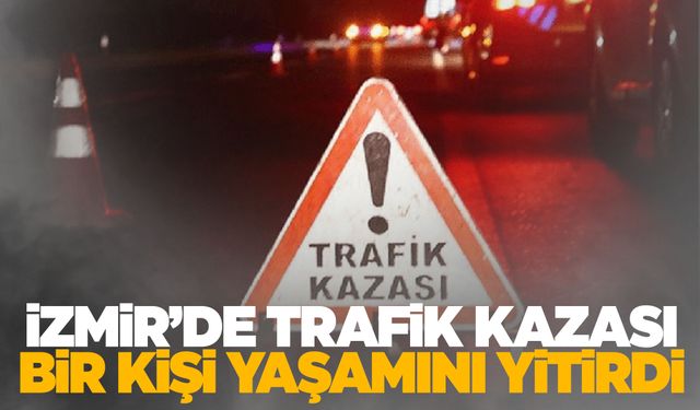 İzmir'de feci kaza! 35 metre takla attı...