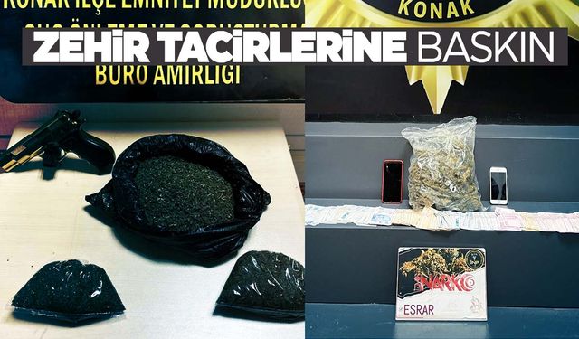 İzmir’de zehir tacirlerine geçit yok: 4 gözaltı