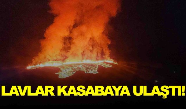 İzlanda’da yanardağ faciası… Lavlar kasabaya ulaştı!