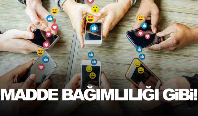 Sosyal medya bağımlılığı büyük tehlike… Madde bağımlılığı gibi!