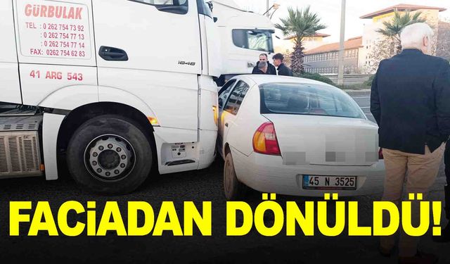 Manisa'da korkutan kaza! Facianın eşiğinden dönüldü