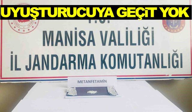 Manisa’da şüphelinin üzerinden metamfetamin çıktı