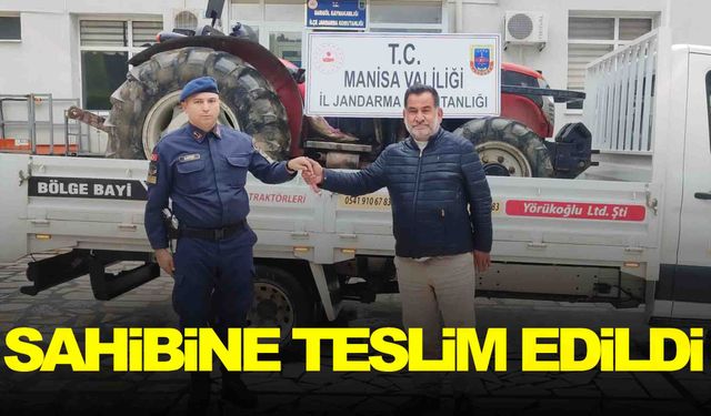 Manisa’dan çalınan traktör Aydın’da bulundu