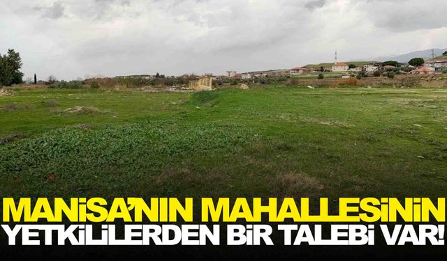 Manisa’nın mahallesinin yetkililerden bir talebi var!