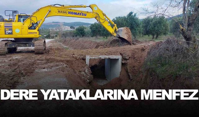 MASKİ dere yataklarında menfez montajlarına devam ediyor