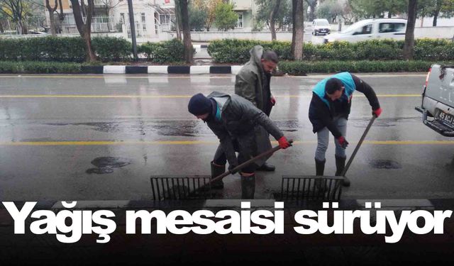 MASKİ ekipleri yağış mesaisine devam ediyor