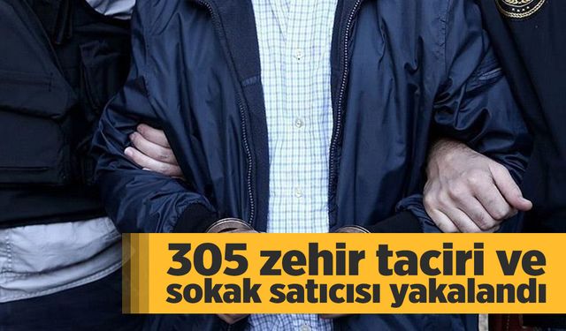 “Narkogüç-43” operasyonlarında 305 zehir taciri ve sokak satıcısı yakalandı