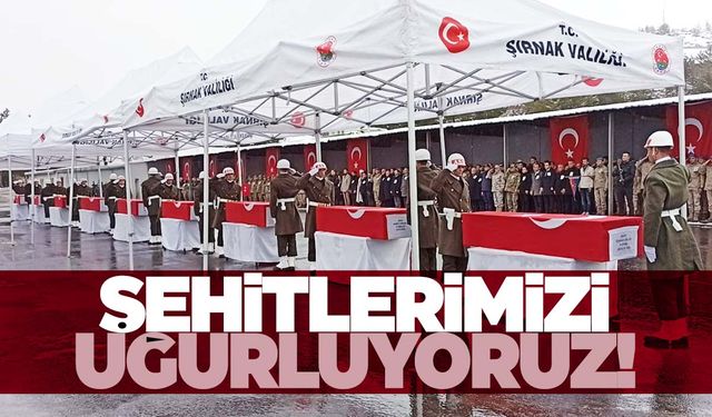 Pençe-Kilit şehitleri törenle memleketlerine uğurlandı  