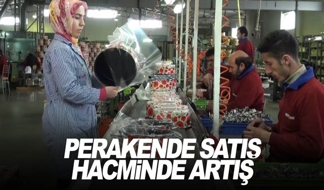 Perakende satış hacmi yıllık yüzde 12,8 arttı