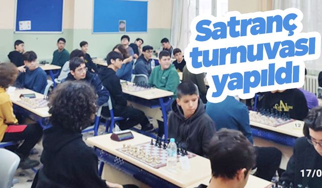 Gediz Anadolu Lisesi'nde satranç turnuvası