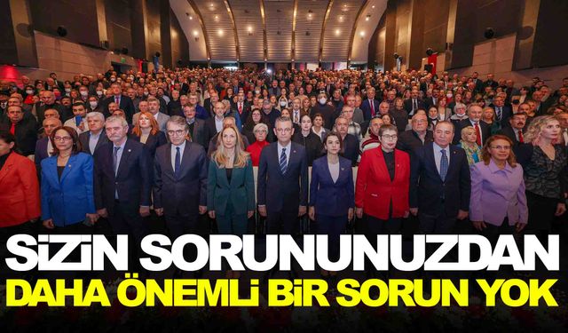 CHP lideri Özgür Özel emeklilerle buluştu